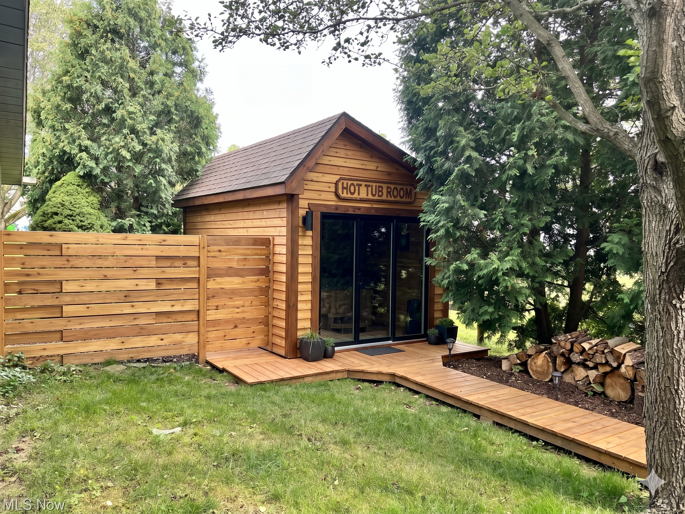 Luxury Hot Tub Hut Feature